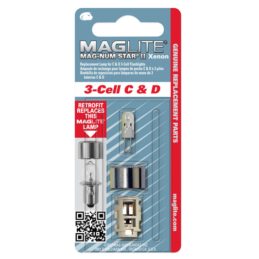 Replacement Lamp C/D 3 CELL XENON, 1 Per Pack